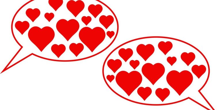 Love Date Icon Compliments Conversation Two Lovers Speech Bubble Hearts.jpg