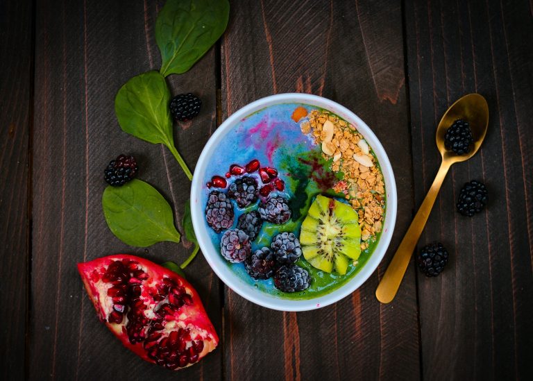 Mixed Fruits On Bowl With Blueberry On Top.jpg