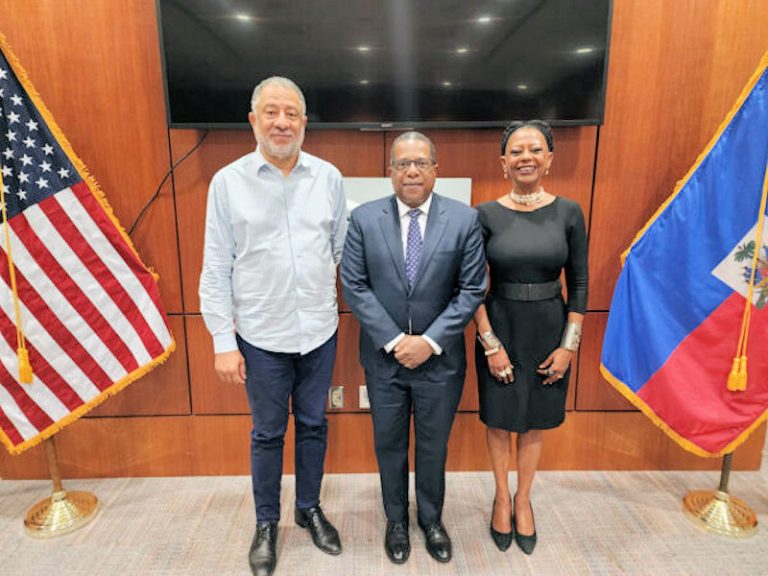 Ted St Dic And Magali Comeau Denis With Brian Nichols Under Secretary Of State For Western Hemisphere.jpg