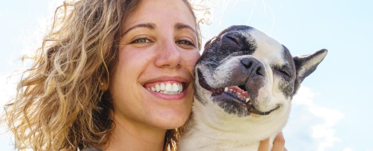 Woman And Smiling Dog.jpg